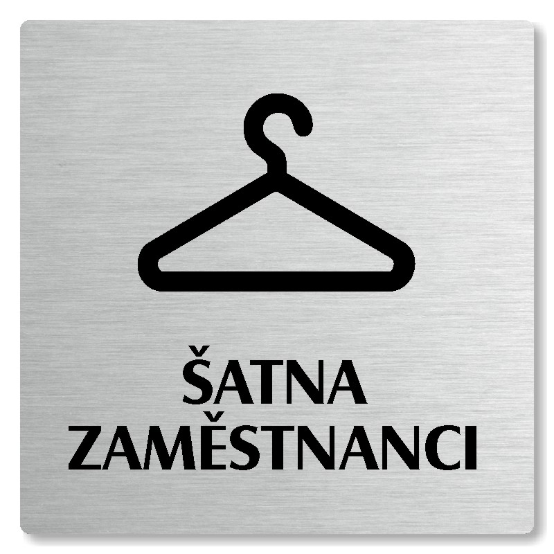 Šatna zaměstnanci, 100x100mm, stříbrná, Nevada